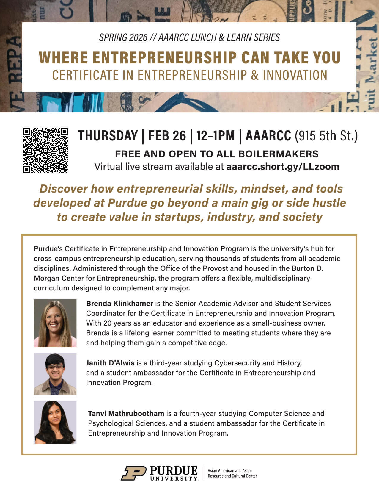 Where Entrepreneurship Can Take You Flyer