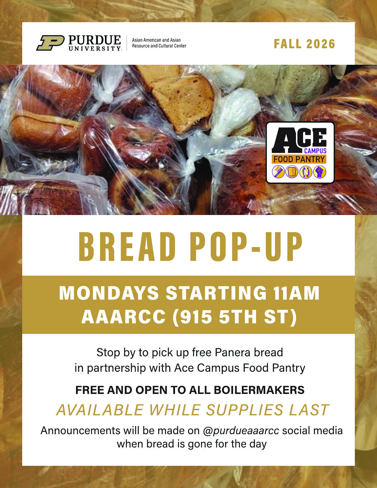 Bread & Pantry Pop-up Flyer