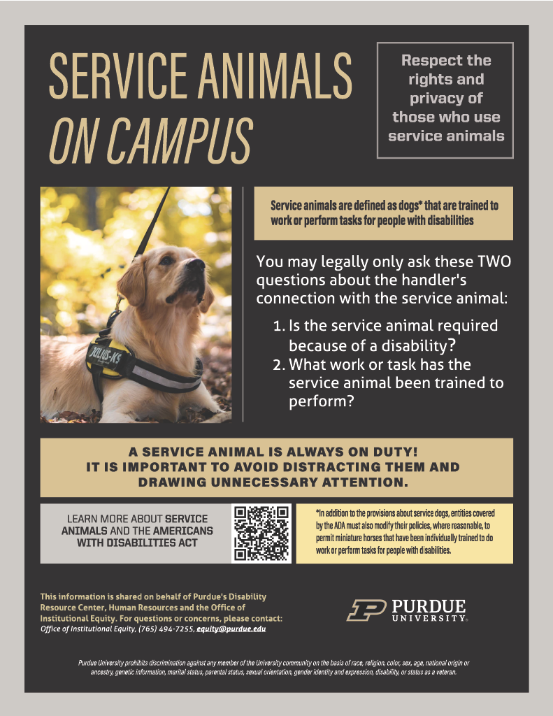 Service Animal - Accessibility Resources - Purdue University