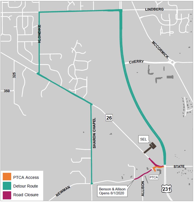 S.R. 26 closure scheduled to start June 1 for installation of new ...