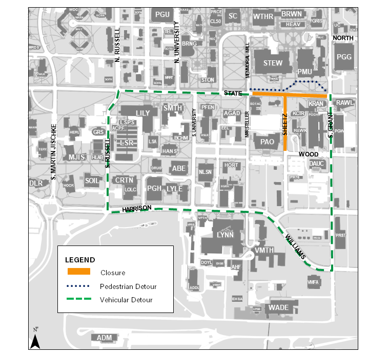 Part of State and Sheetz streets set to close through mid-November ...