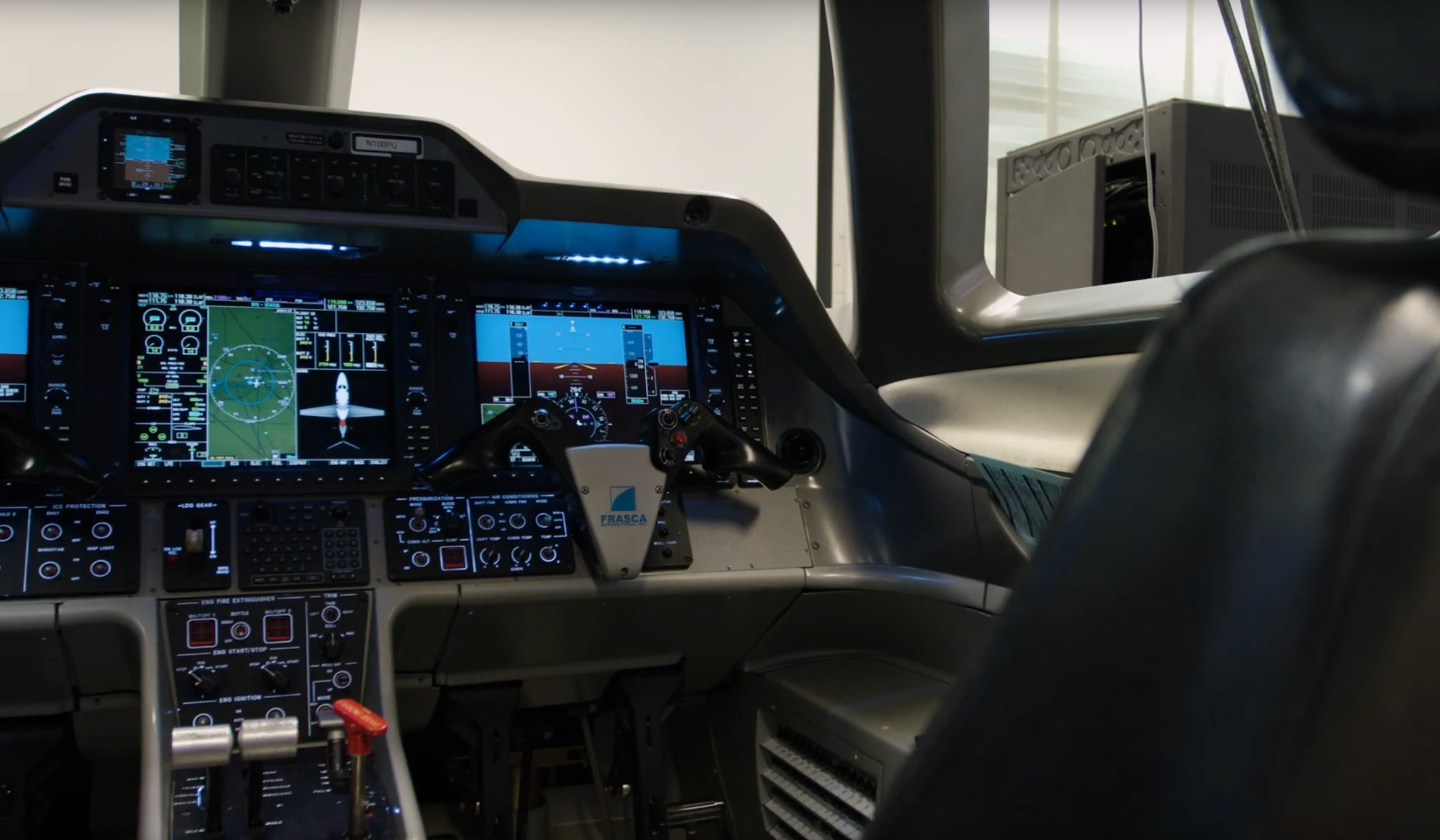 Inside Airplane Cockpit