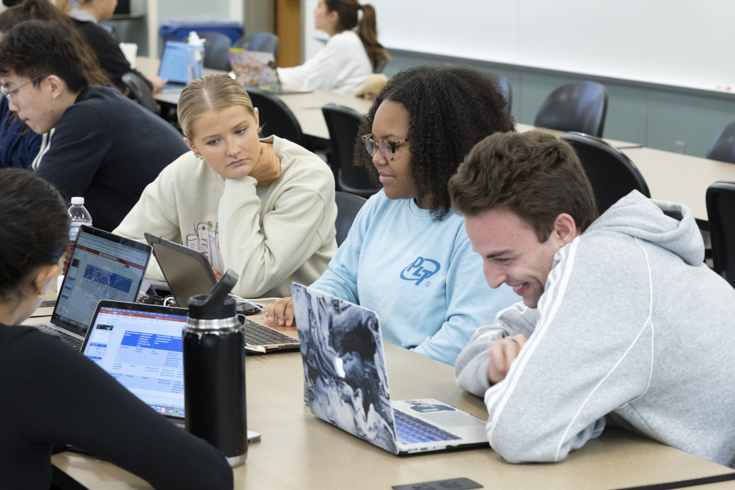 students in class