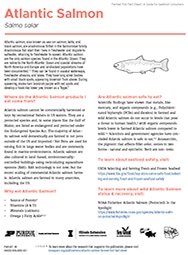 Image of Atlantic Salmon Farmed Fish Fact Sheet Cover
