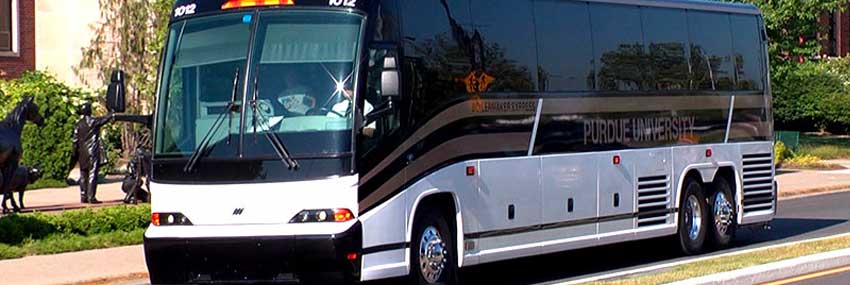 Photo of a bus with Purdue University written on the side
