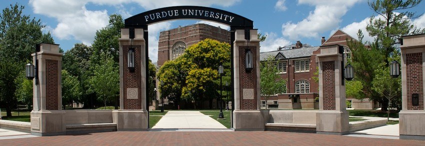 Gateway arch on Purdue campus