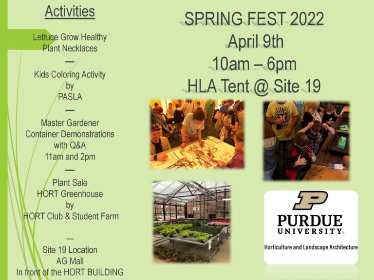 HLA at Spring Fest Purdue University HLA Happenings