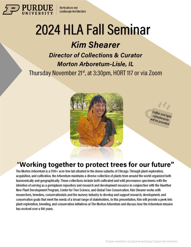 Flyer for 2024 HLA Fall Seminar with Kim Shearer