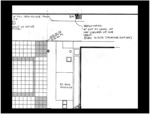 Example of Benchmark on grading plan drawing.