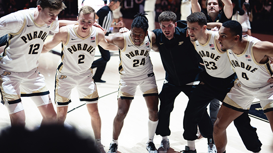 Part of the Purdue Men’s Basketball team.