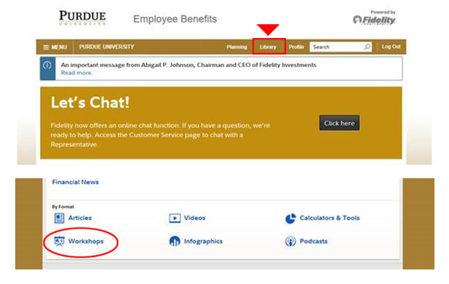 Fidelity screen shots