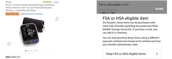 Did you know you can buy these random  products with your FSA or HSA  card?