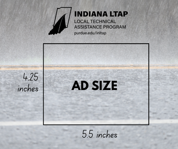 Ad size is 5.5 inches wide and 4.25 inches tall