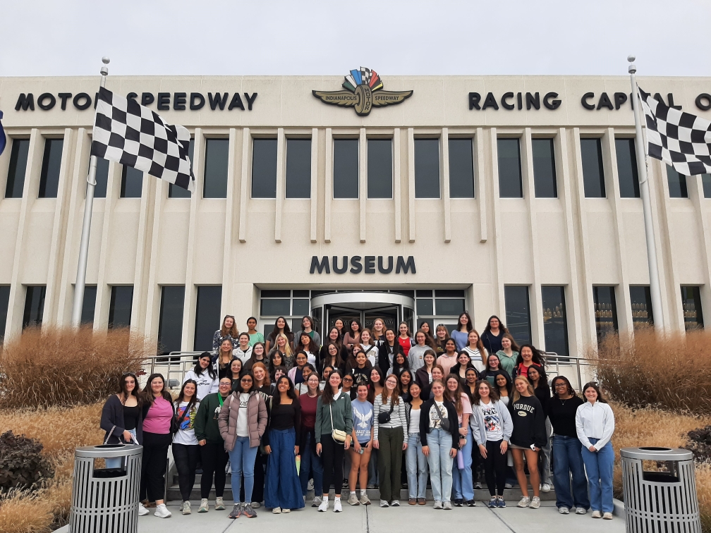 WIE LC students at Indianapolis Motor Speedway