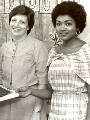 (Left to Right) Dr. Jane Zimmer Daniels and Marion Williamson Blalock