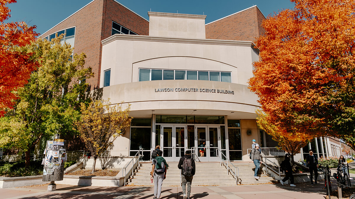 An academic building on the Purdue University campus.