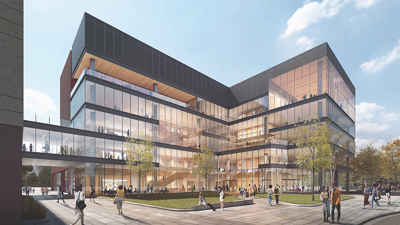 A conceptual rendering of Purdue’s Mitchell E. Daniels, Jr. School of Business