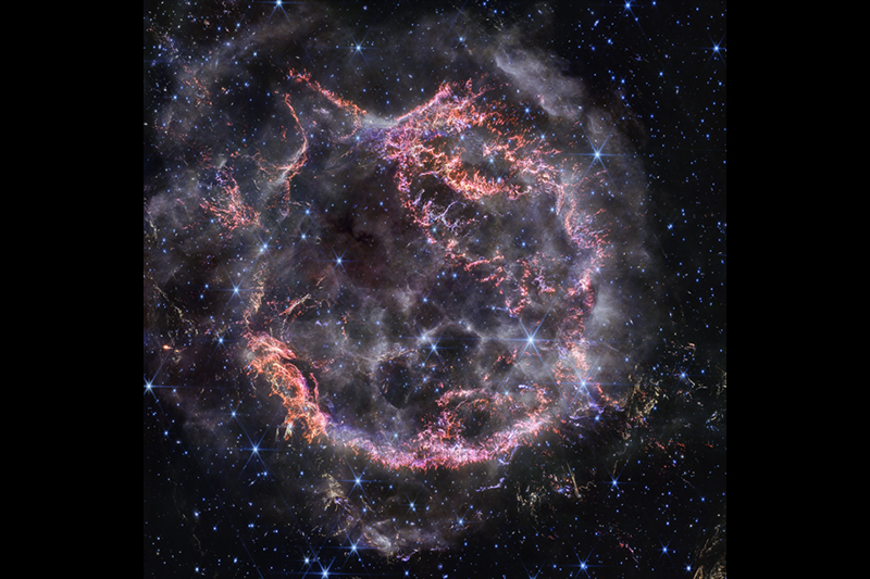 Cassiopeia A. star explosion.