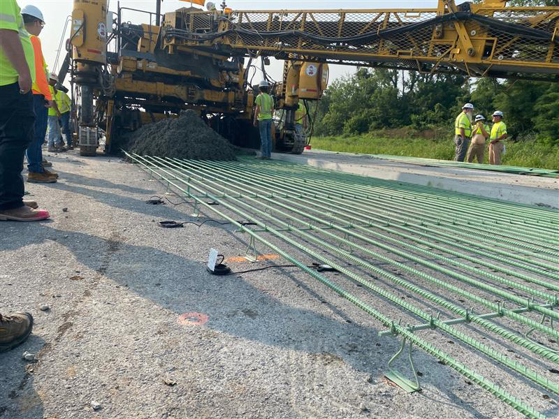 Embed sensors into the new I-465 ramp