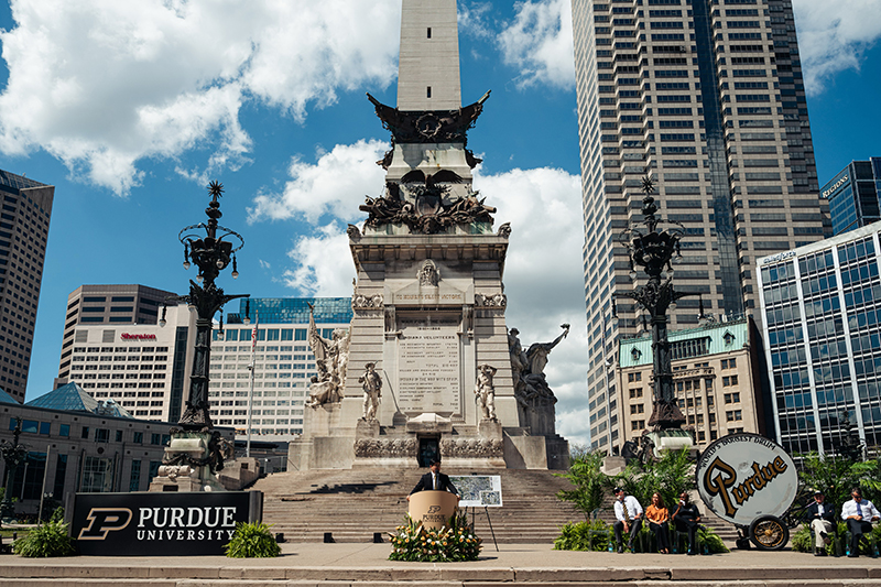 Monument Circle, downtown Indianapolis