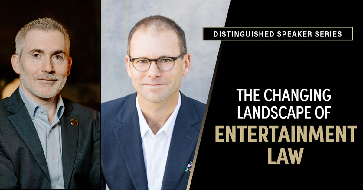 Purdue Global Law School to highlight ‘The Changing Landscape of Entertainment Law’ during upcoming Distinguished Speaker Series event