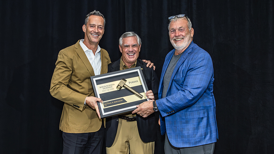 Purdue trustees chair Berghoff inducted into Boiler Business Exchange Hall of Fame