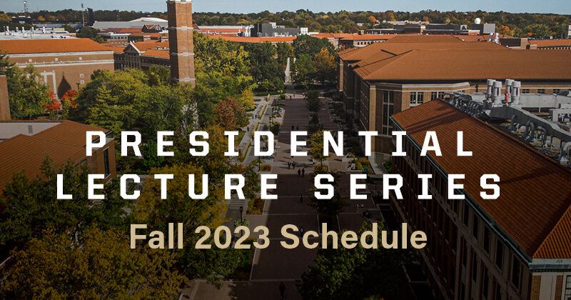 Fall semester Presidential Lecture Series features Internet founders, University of Chicago president, Intel CEO and pioneer female astronaut on Purdue campus