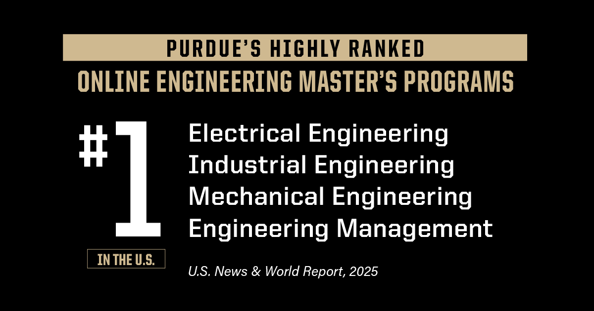 Online master’s degrees in engineering and education from Purdue again rank among the nation’s finest