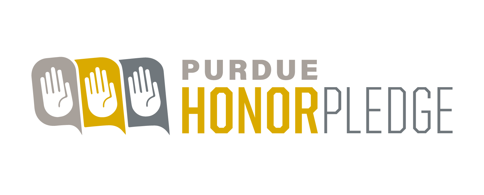 Purdue Honor Pledge Graphic