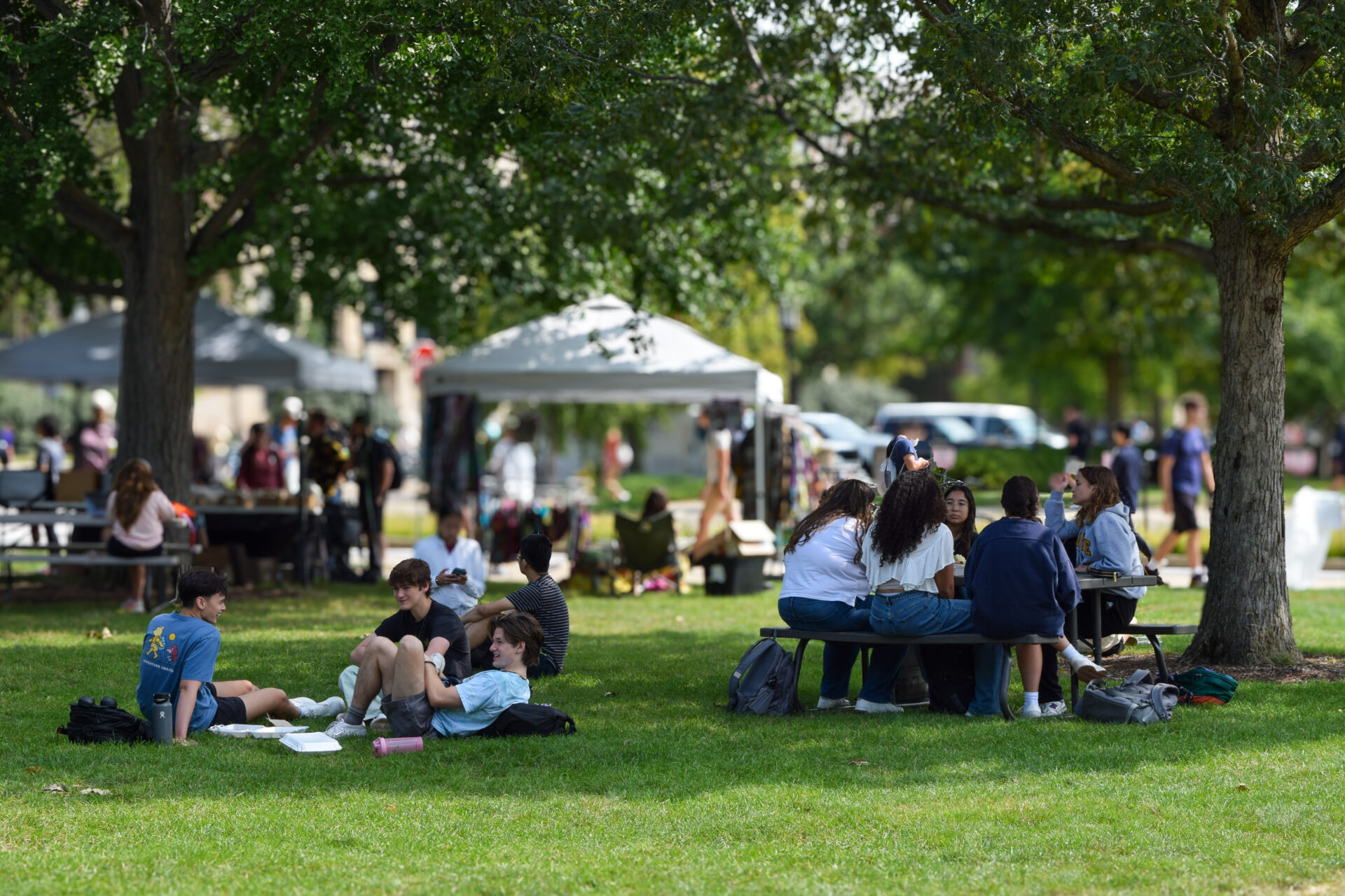 The Purdue Farmers Market takes place on Thursdays from 11 a.m. to 3 p.m. at Memorial Mall, offering a variety of items from local vendors. Photo provided by Administrative Operations Communications.
