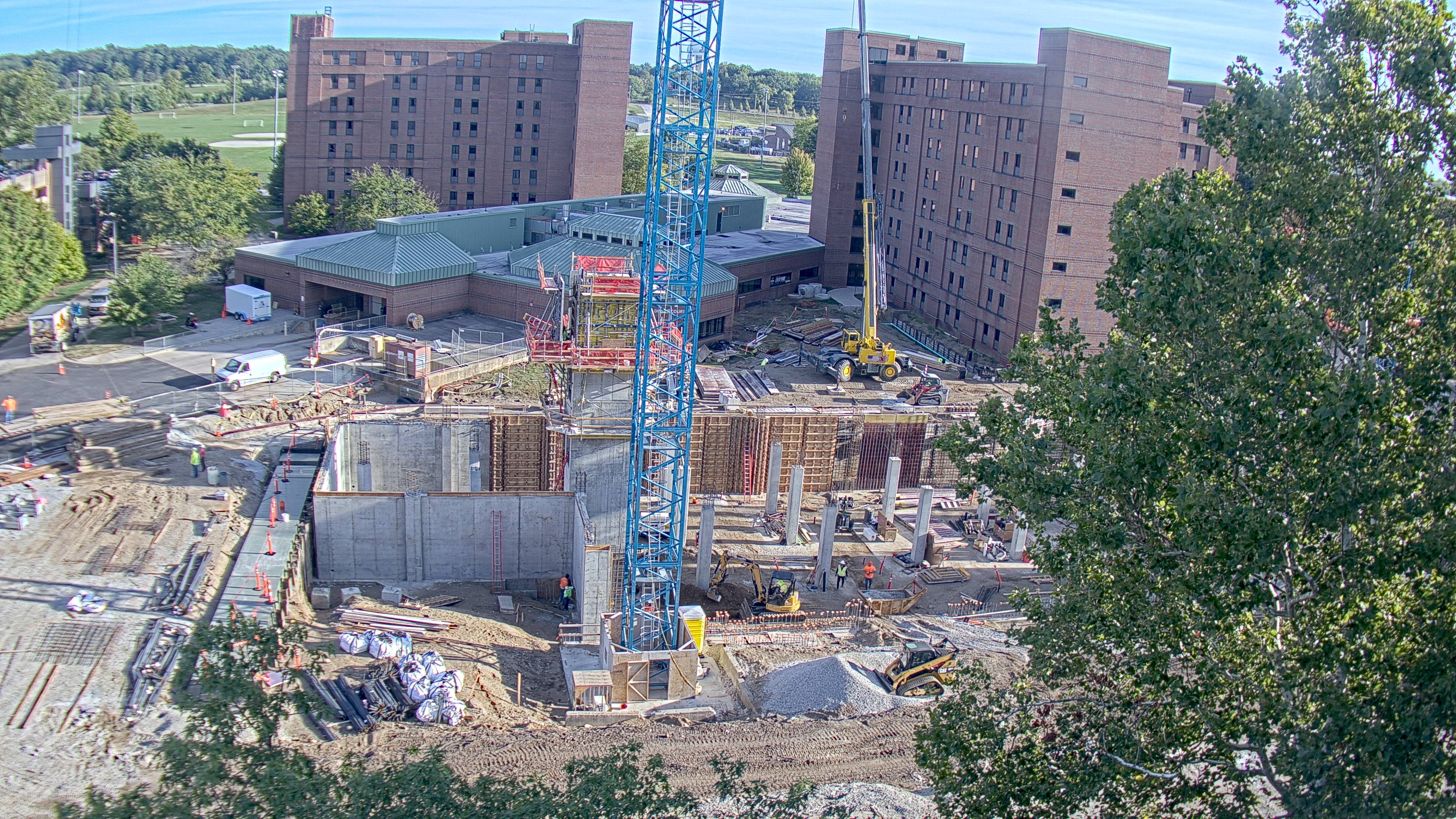 New Residence Hall South of Existing Hillenbrand Hall  