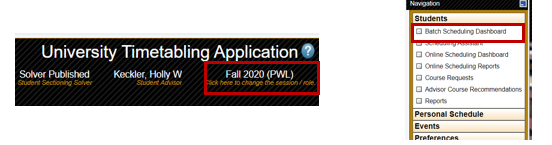 Online Scheduling Dashboard