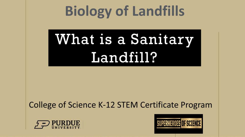 What is a Sanitary Landfill