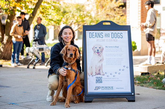 Dean Lucy and her dog, Dug.