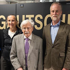 Purdue University leaders at the dedication for the new Gautschi supercomputer