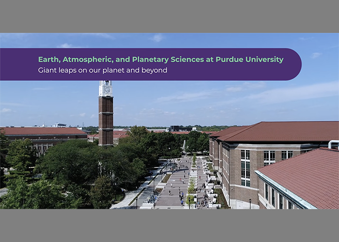 Purdue EAPS featured at AGU (video)