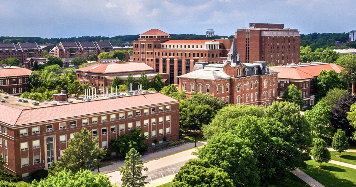 Purdue University Memorial Mall view