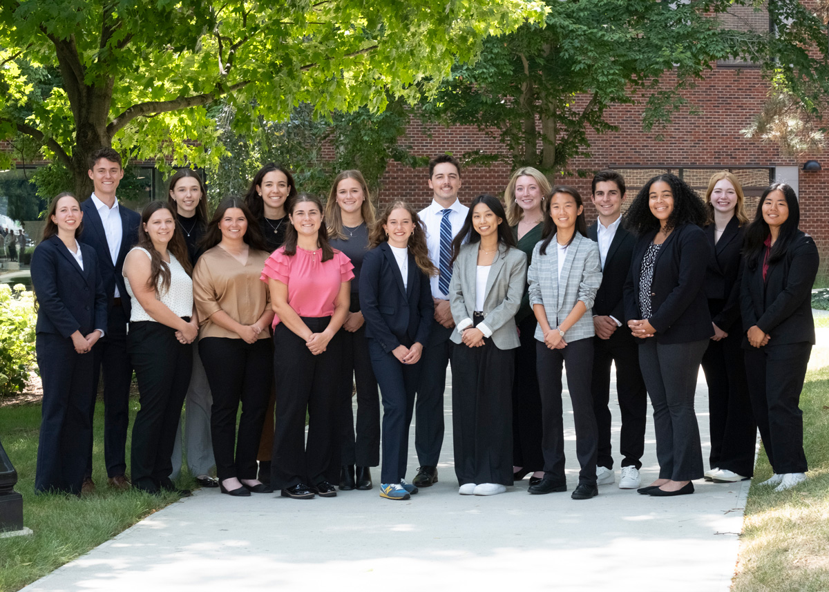 A group photo of students in the Kiewit Scholars Program