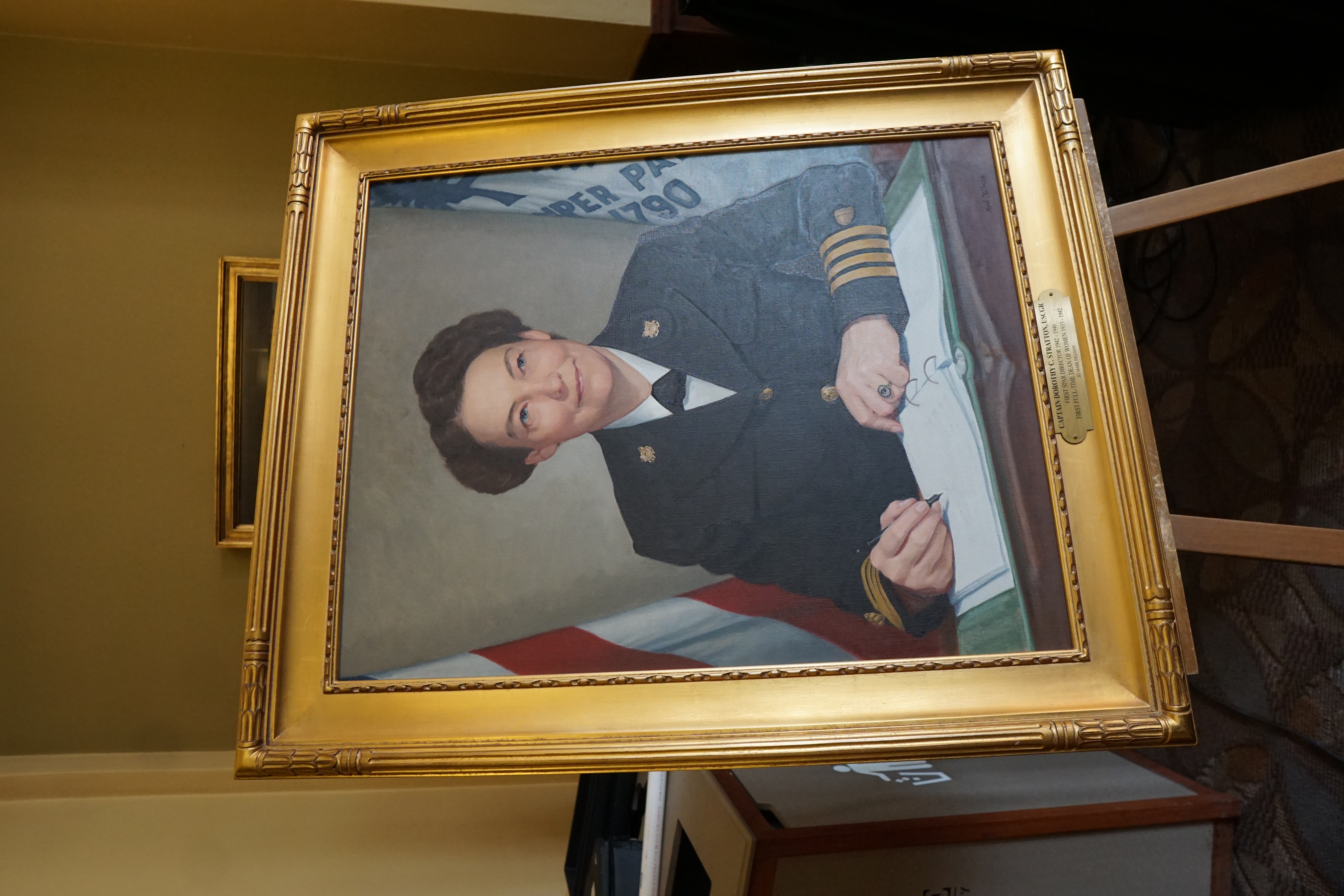 Pictured: painting of dorothy stratton unveiled at the vmsc dedication