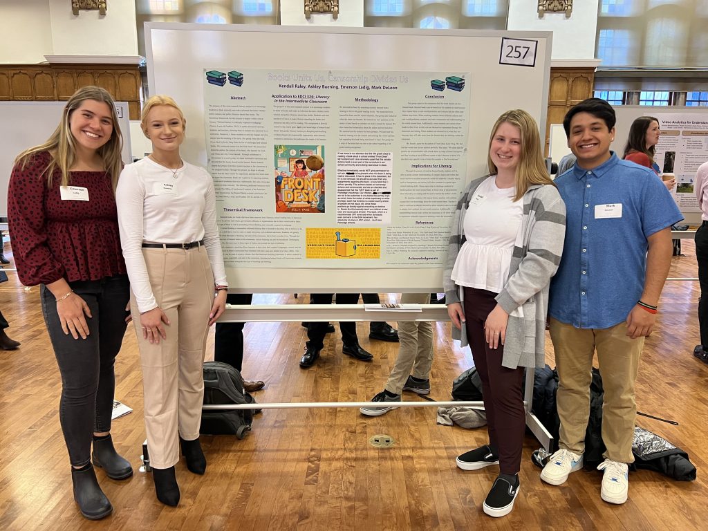 undergraduate students at purdue present their research at the 2022 fall expo