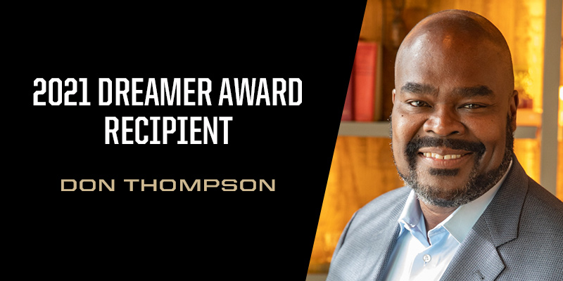 Don Thompson, Dreamer Award graphic