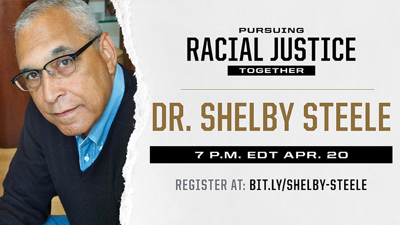 Shelby Steele event graphic