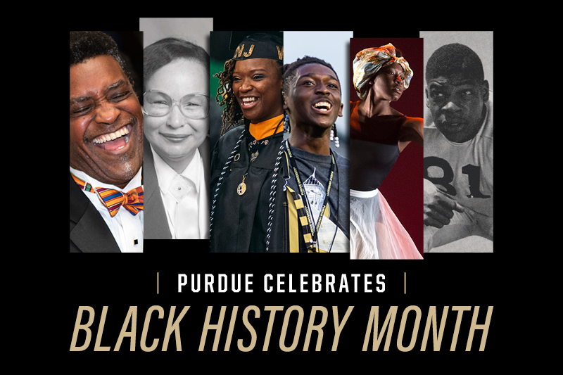 Black History Month graphic with photos