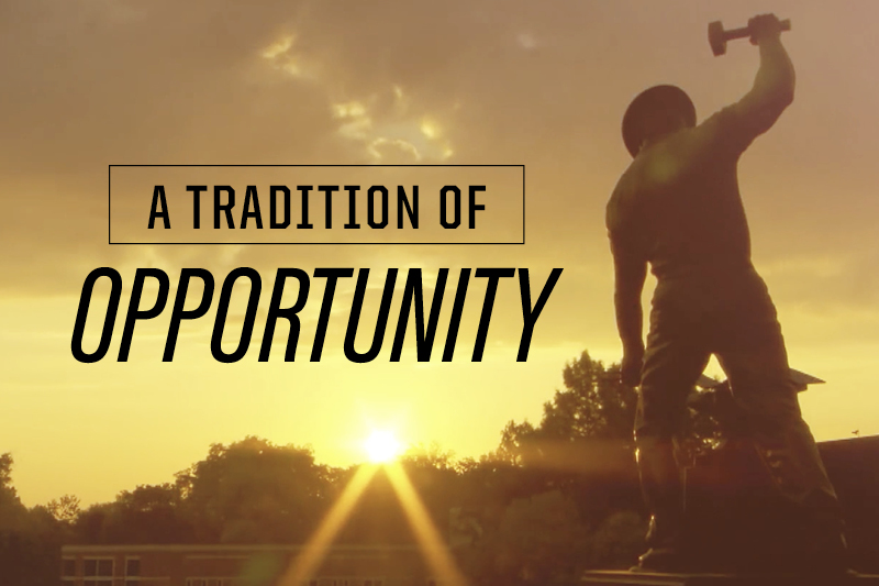 Tradition of opportunity graphic