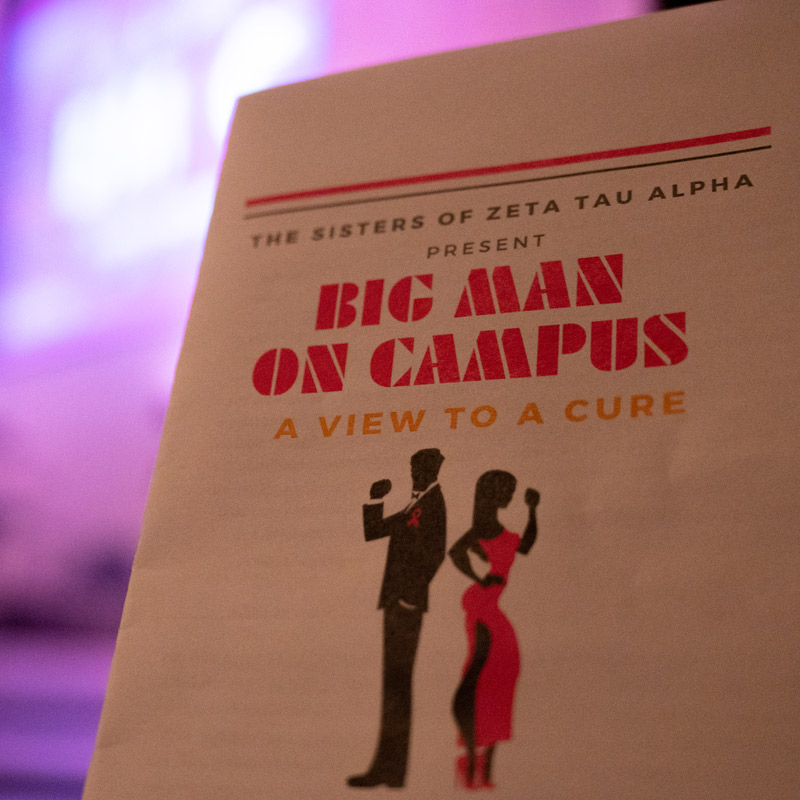 A photo of the Big man on campus Philanthropy event flyer.