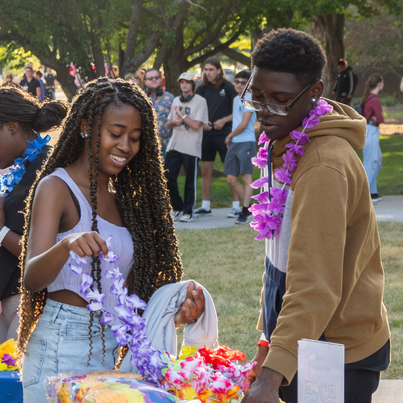 Students enjoying PSUB Beach Bash in the fall of 2024